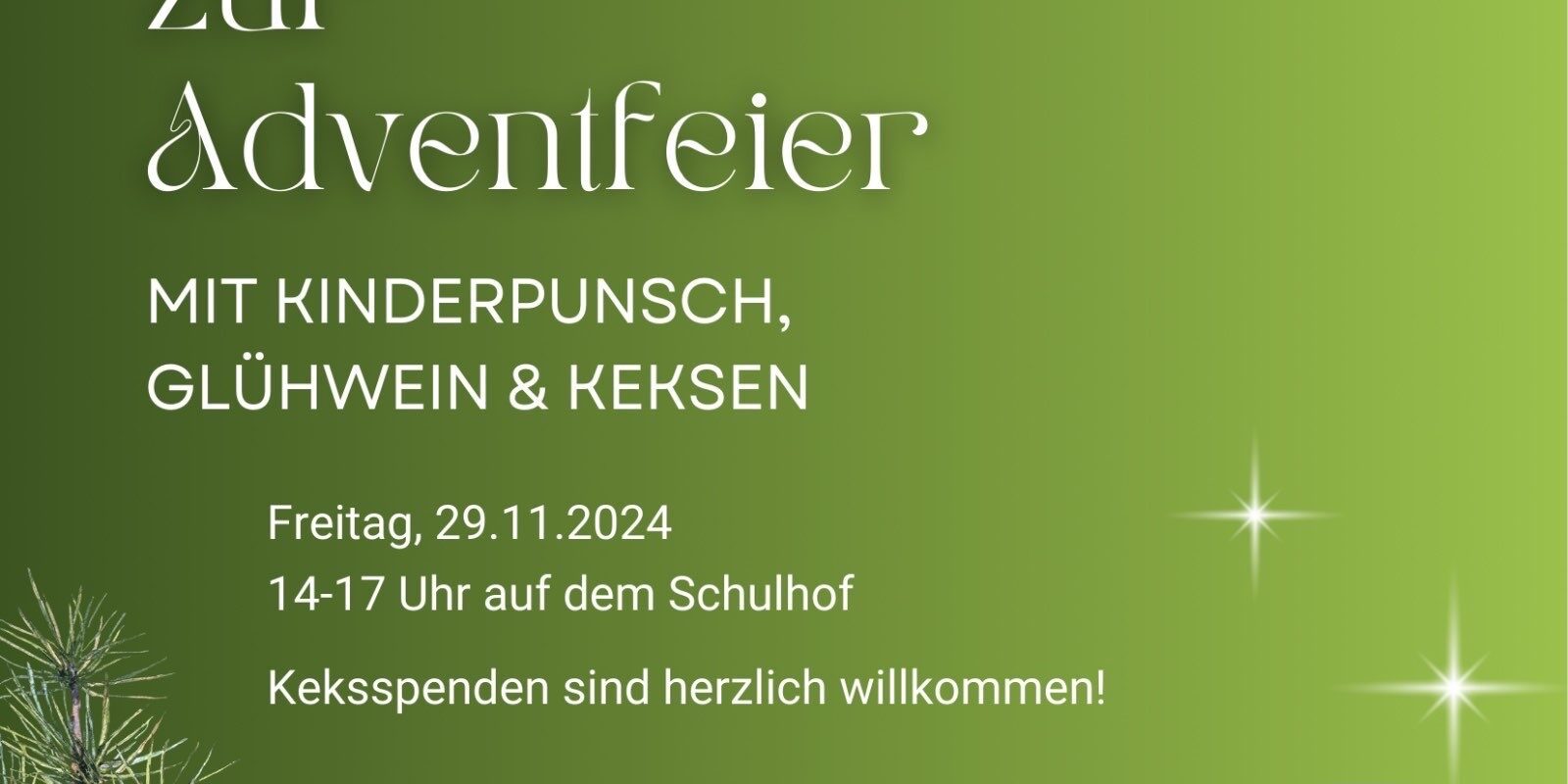 Einladung zur Adventfeier